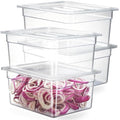 CURTA 4-Pack 1/2 Size 6" Deep NSF Polycarbonate Food Pans by CURTA