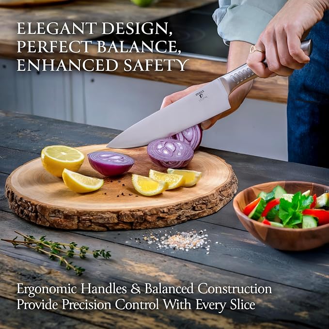 Moss & Stone Professional Kitchen Knife Chef Set, Premium Kitchen Knife Set - Image 6