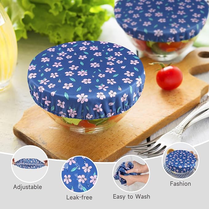 wegreeco Elastic Reusable Bowl Covers - Image 2