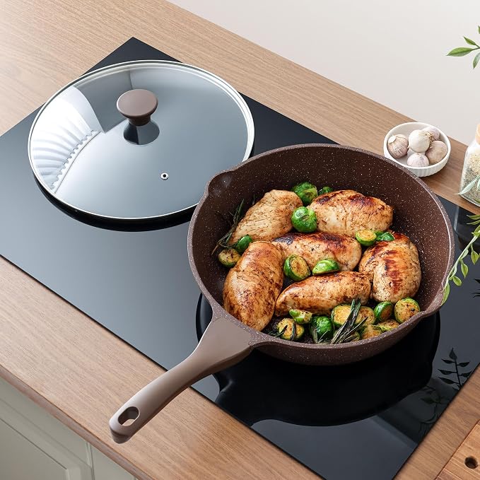 SENSARTE Nonstick Deep Frying Pan Skillet, 12-inch Saute Pan - Image 7