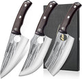 Topfeel 3PCS Butcher Knife Set Hand Forged chef knife Boning Knife, High Carbon by Topfeel