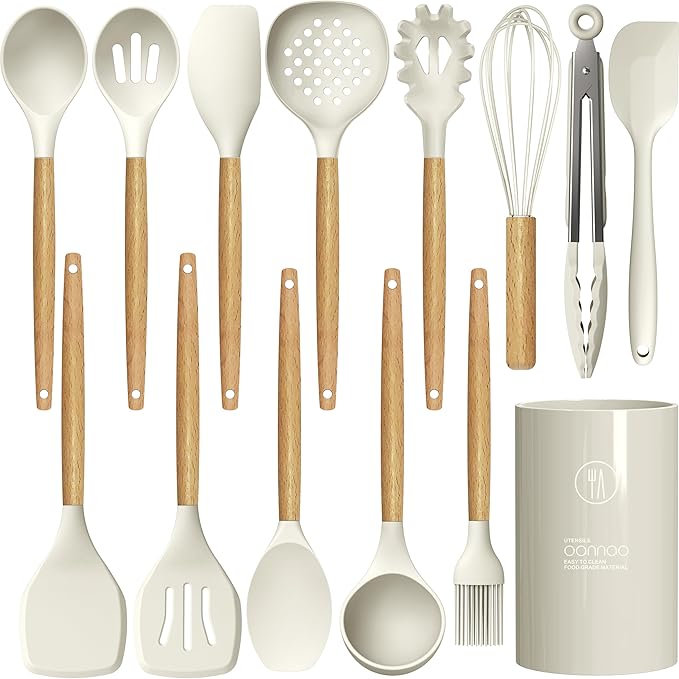 oannao Silicone Cooking Utensils Set by oannao