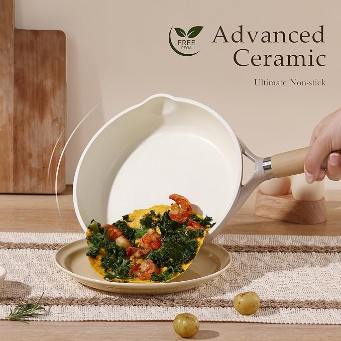 CAROTE 8" Ceramic Frying Pan - Image 3