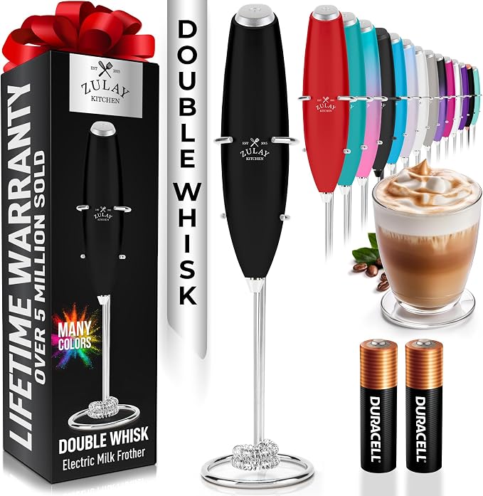 Zulay Kitchen Double Whisk Milk Frother by ZulayKitchen