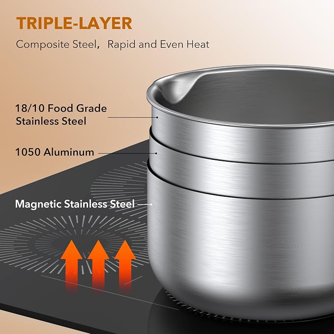PekGema Stainless Steel Saucepan 3 Quart - Image 2