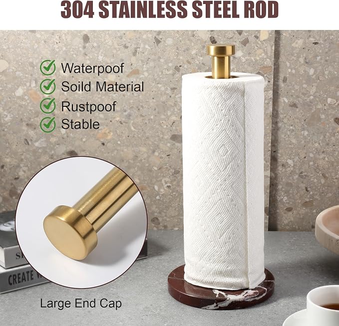 Koville Paper Towel Holder Countertop, Standing Paper Roll Holder - Image 5
