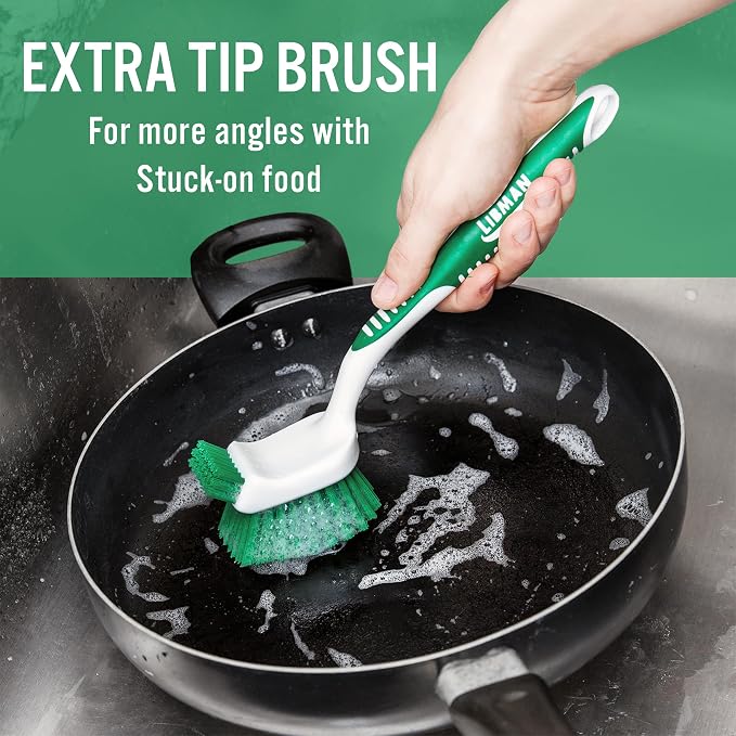 Libman Dish Brush Set with Long Handle - Image 4