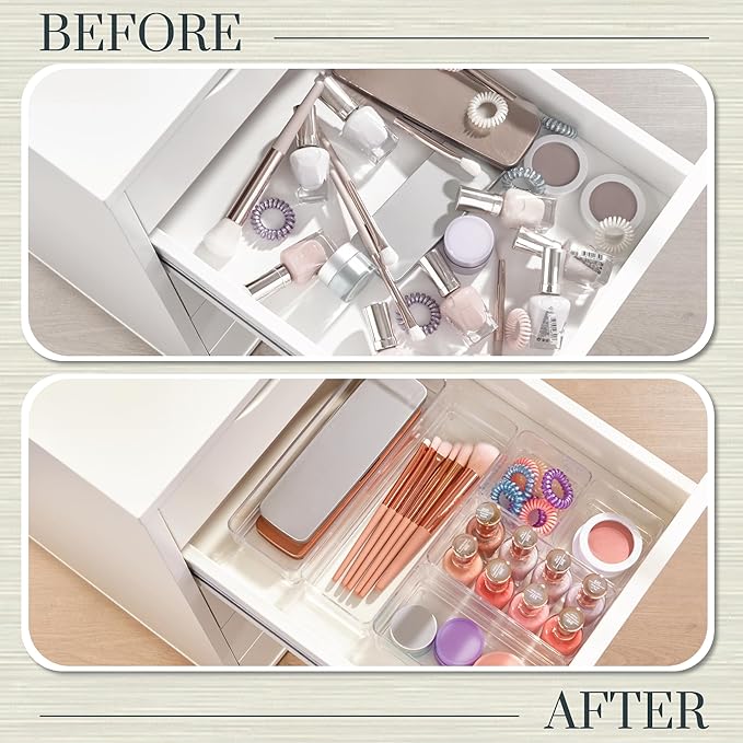STORi SimpleSort Drawer Organizer Bins 6 pc Set, Bathroom Organizers and Storage - Image 6