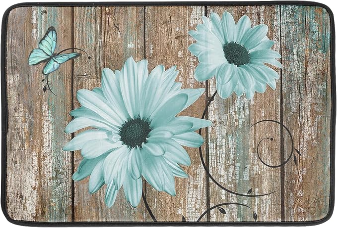 Giwawa Rustic Daisy Dish Drying Mat by Giwawa