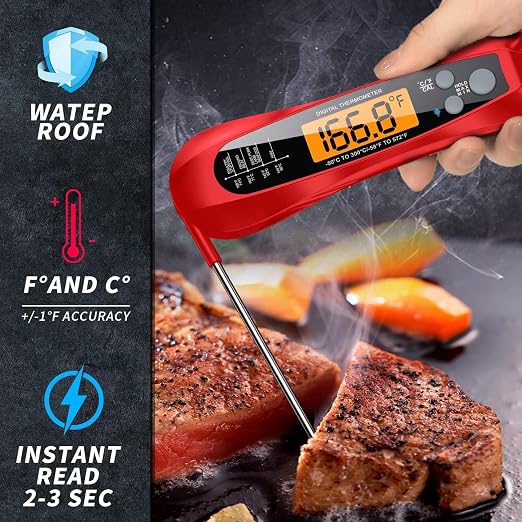 Therm Pro® Chef Meat Thermometer Digital, 1 Sec Instant Read, NIST® Certified - Image 4
