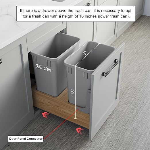Dowell 10 Pack 35Qt Wastebasket Trash Container, - Image 4