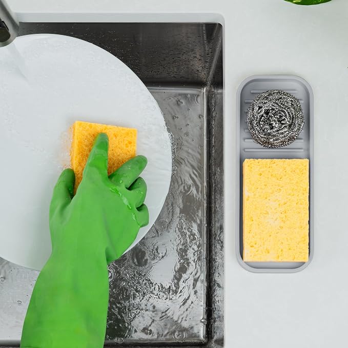Zulay Kitchen Sponge Holder for Kitchen Sink - Image 3