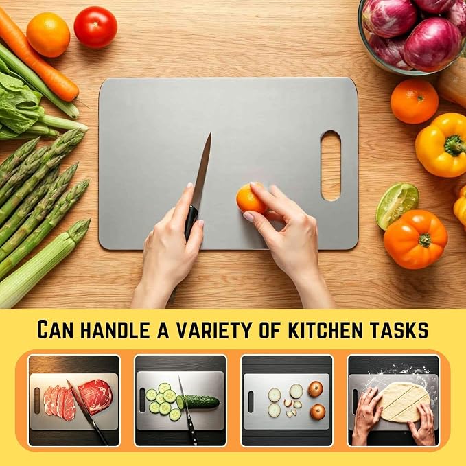 Titanium Cutting Board Set of 3, 2025 New Upgrade 100% Pure Titanium Cutting - Image 3