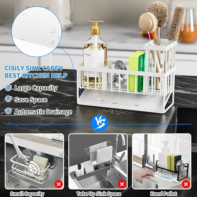 Cisily Sink Caddy Sponge Holder - Image 2
