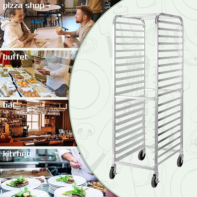 HALLY SINKS & TABLES H Bun Pan Rack 20 Tier - Image 6