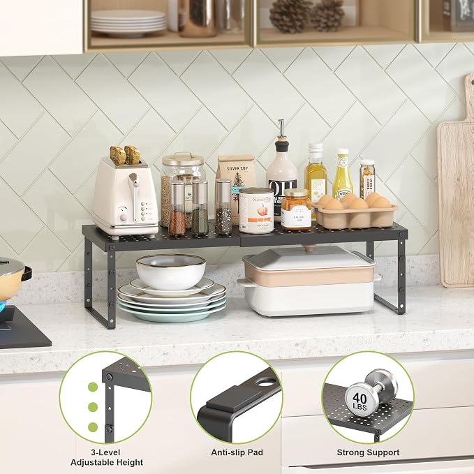RUILALIFE Expandable Cabinet Organizer Shelf - Image 4