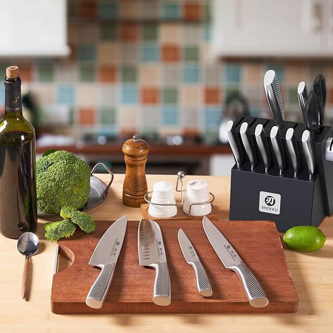 imarku 14-Piece Knife Block Set, Knife Set - Image 8
