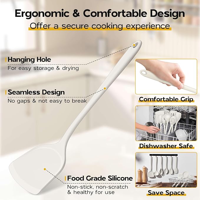Onader Kitchen Cooking Utensils Set of 10, Silicone Utensils Set - Image 5