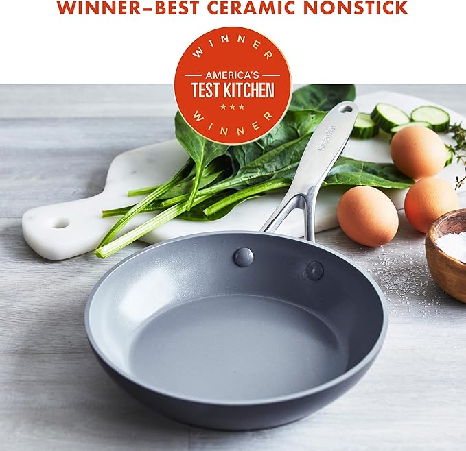 GreenPan Valencia Pro Hard Anodized Healthy Ceramic Nonstick 8" Frying Pan - Image 2