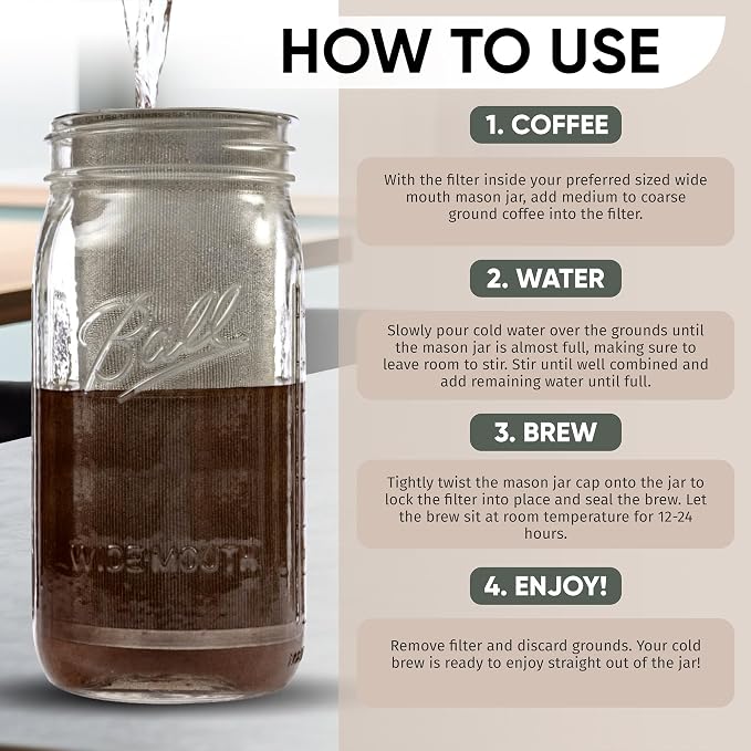 Altura The TUBE+ Cold Brew Coffee Maker and Tea Infuser - Image 6