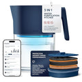 LARQ PureVis 3-in-1 Water Pitcher – Purifier, Filter & Tracking, 8-Cup Water by LARQ