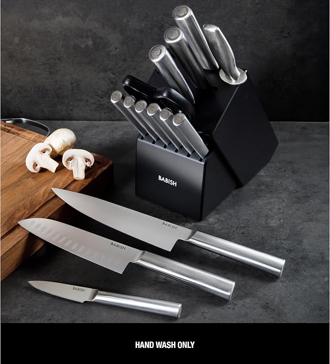 Babish High-Carbon 1.4116 German Steel 15 Piece Full Tang Forged Cutlery - Image 9