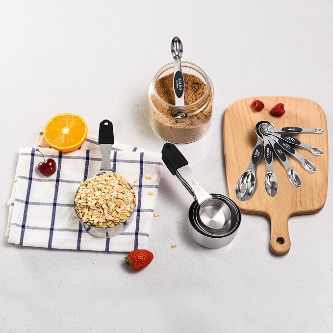 Magnetic Measuring cups and spoons Set, 5 Stainless Steel Magnetic Measuring - Image 8