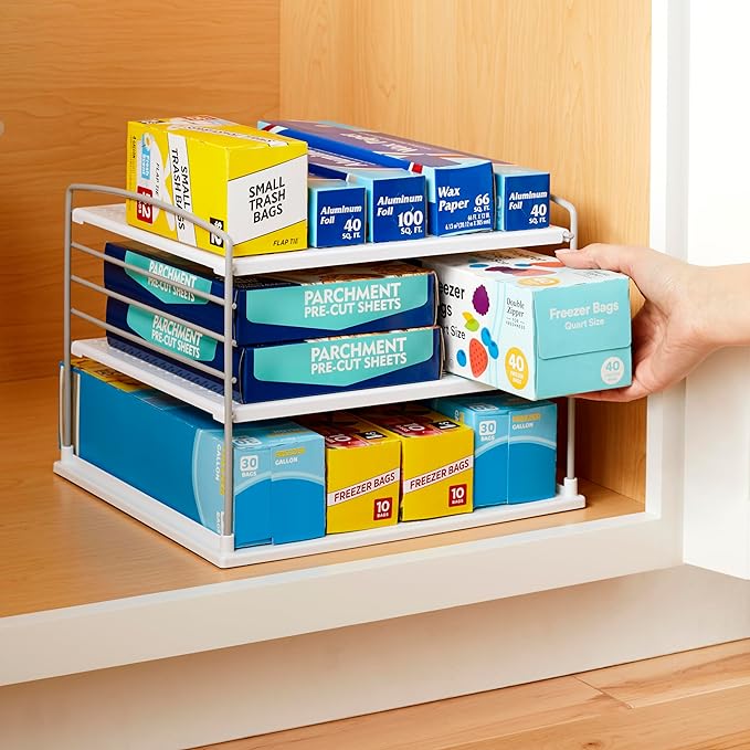 YouCopia UpSpace Cabinet Box Organizer, Adjustable Kitchen and Pantry Shelf - Image 5