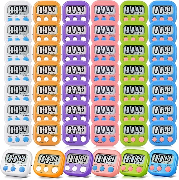 48 Pack Digital Kitchen Timer Magnetic Digital Timer by Unknown