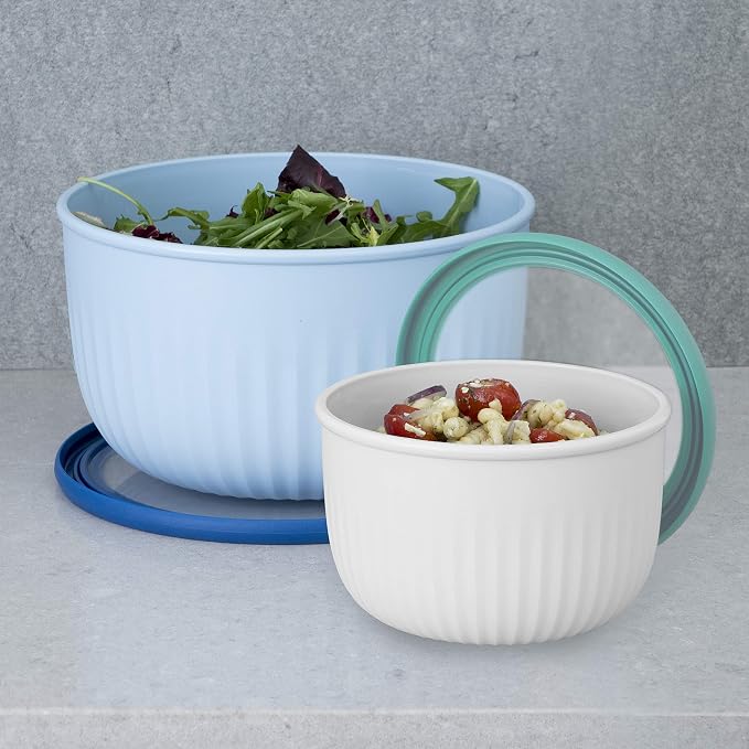 Oggi Set of 4 Prep, Store & Serve Plastic Bowls - Image 5