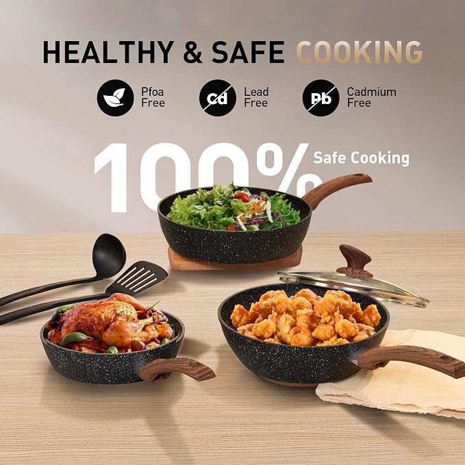 MAISON ARTS Pots and Pans Set Non Stick, 30 Piece Kitchen Cookware & Bakeware - Image 3