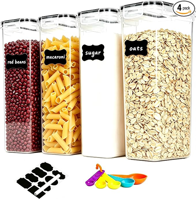 2.8L Airtight Food Storage Containers Set by stusgo