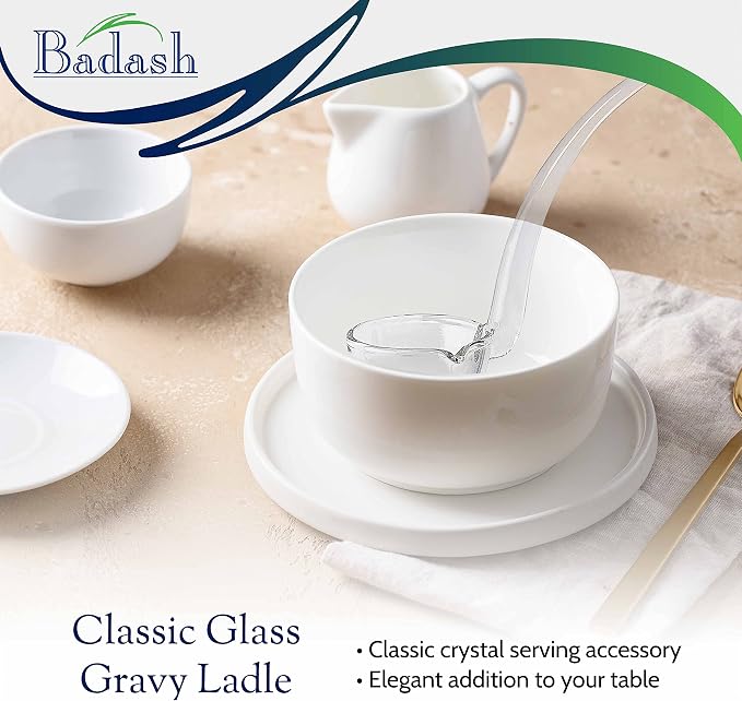 Badash 6" Small Glass Gravy Ladle, Artisan Heritage Quality Mouth-Blown - Image 6