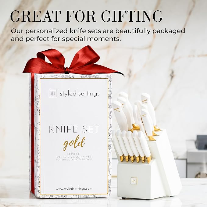 Personalized Gold Knife Set - Image 7