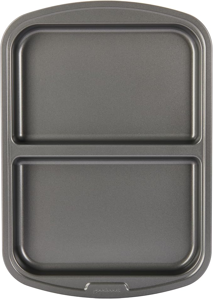 GoodCook Everyday Divided Sheet Pan 1-Inch Deep 2-Section Non-Stick by GoodCook