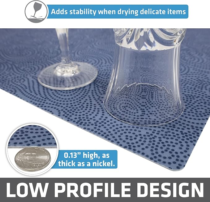 Drymate Jumbo XL Dish Drying Mat, Low-Profile, Super Absorbent, Quick Dry Fabric - Image 4