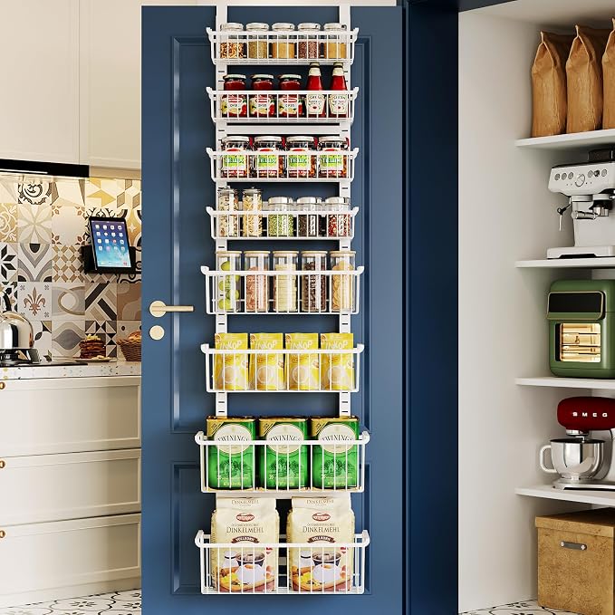 Over The Door Pantry Organizer, 8-Tier Over The Door Organizer by MSERCUOR
