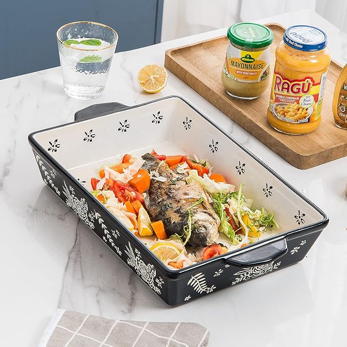 Wisenvoy Casserole Dishes For Oven Baking Dish Ceramic Casserole Dish Lasagna - Image 4