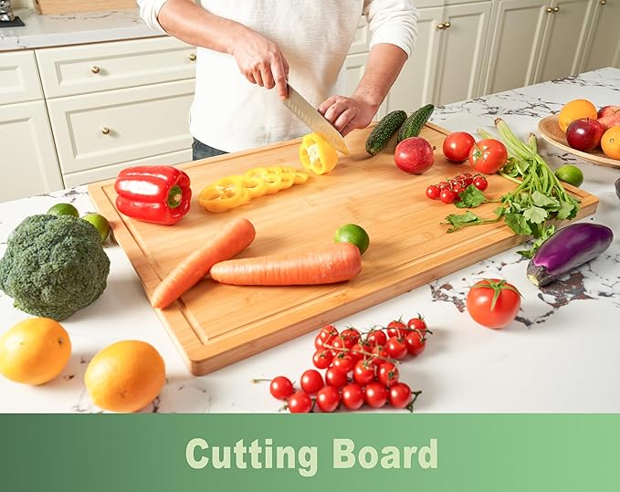 Allsum 30x20" Bamboo Cutting Board - Image 3