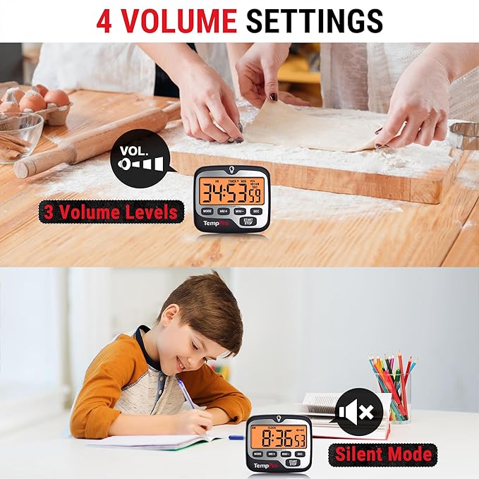 TempPro TM01 Kitchen Timers for Cooking - Image 4