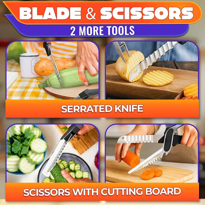 Cutting Board Scissors for Food – 6-in-1 Kitchen Shears - Image 6