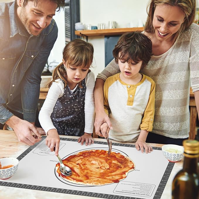 Silicone Baking Mat with Measurement, Non Stick Silicone Pastry Mat - Image 7