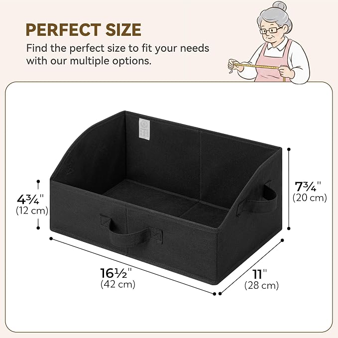 GRANNY SAYS Purse Organizer for Closet, Trapezoid Storage Bins, Closet - Image 5