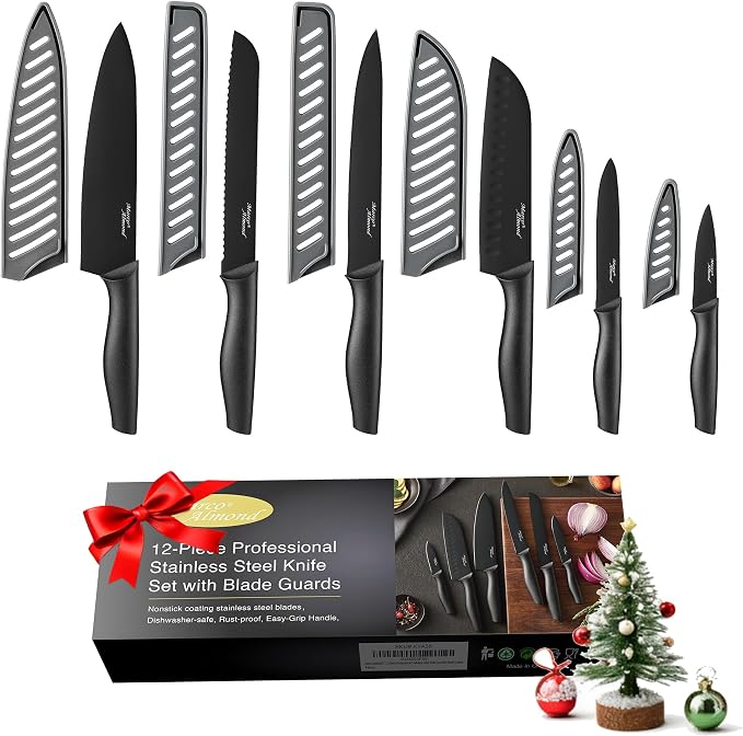 Kitchen Knife Set, KYA38 12-Piece Kitchen Knives Set by MarcoAlmond