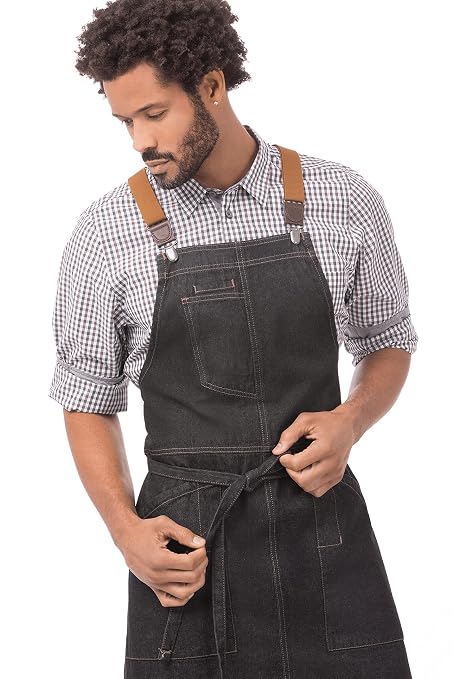 Chef Works Unisex Berkeley Bib Apron, One Size - Image 2