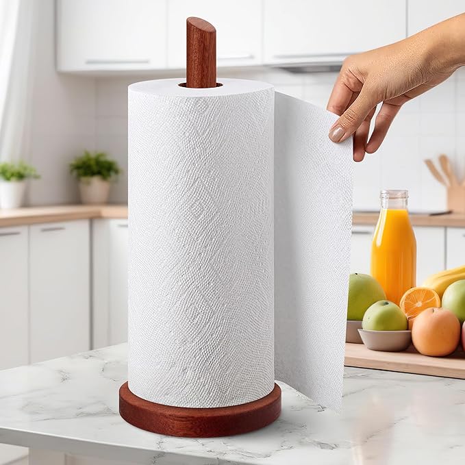 Kaishun Wooden Paper Towel Holder Countertop - Image 5