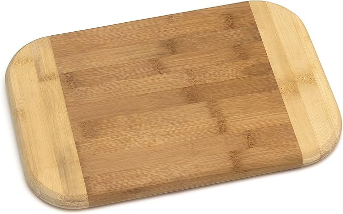 Lipper International Bamboo Wood Two-Tone Kitchen Cutting and Serving Board by LipperInternational