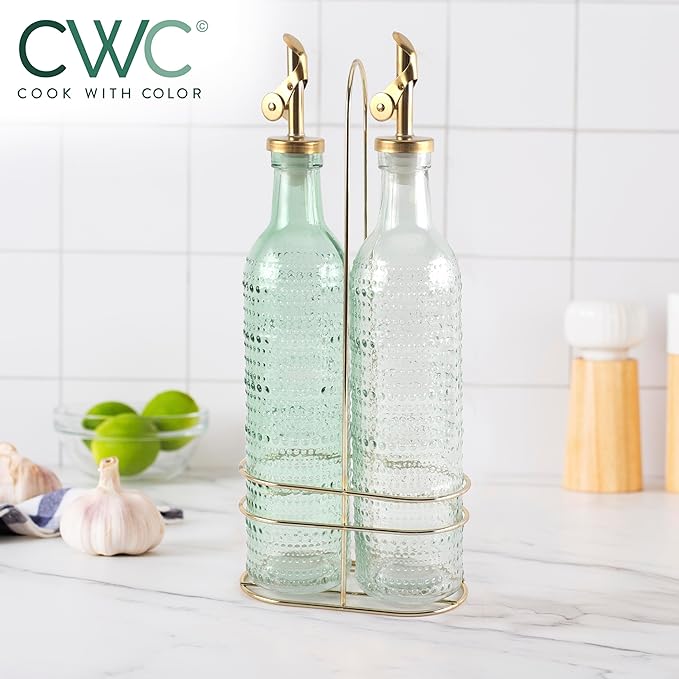 COOK WITH COLOR Glass Olive Oil Bottle Dispenser - Image 6