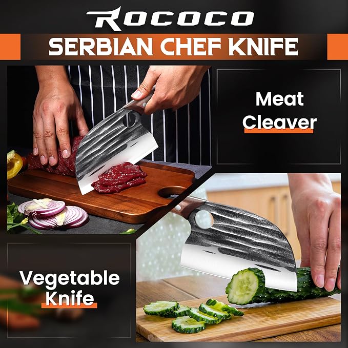 ROCOCO Japanese Serbian Chef Knife - Image 2