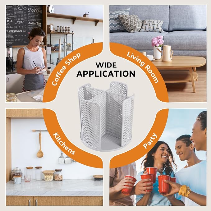 Rotating Paper Cup Dispenser, Cup Holder - Image 6